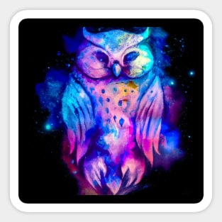 Watercolor owl Sticker